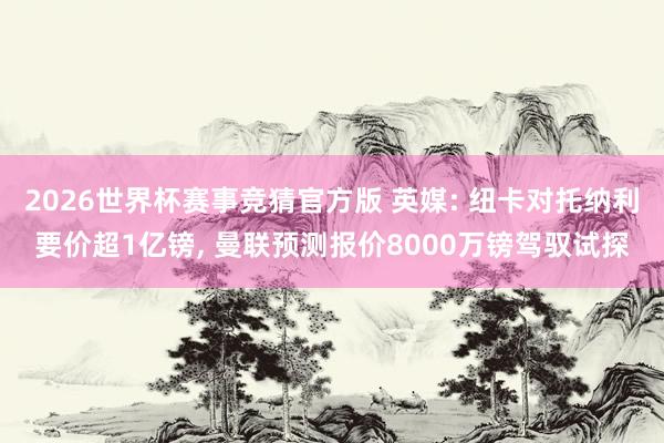 2026世界杯赛事竞猜官方版 英媒: 纽卡对托纳利要价超1亿镑， 曼联预测报价8000万镑驾驭试探